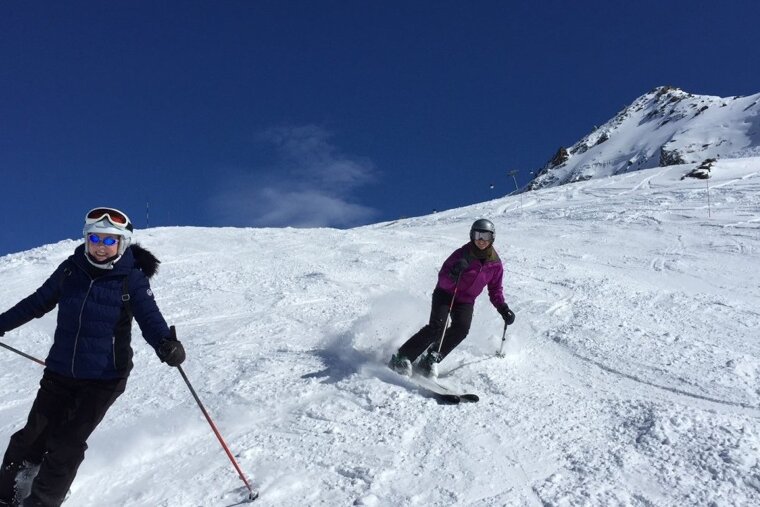 Sunshine and fresh snow