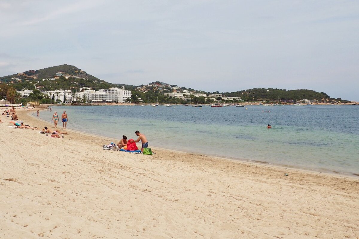 the beach at talamanca near ibiza town