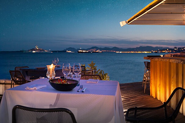 La Cap Beach Restaurant, Juan les Pins restaurant terrasse