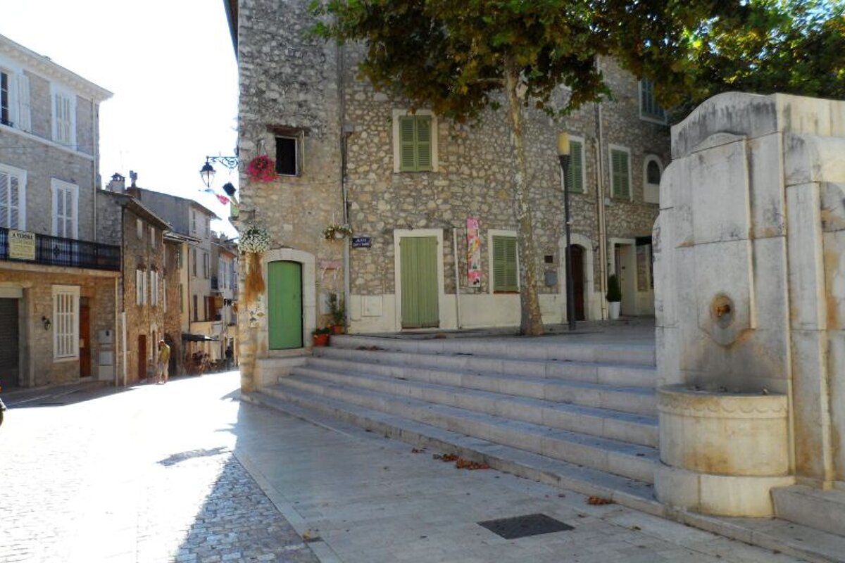 stone steps and a square in la colle sur loup