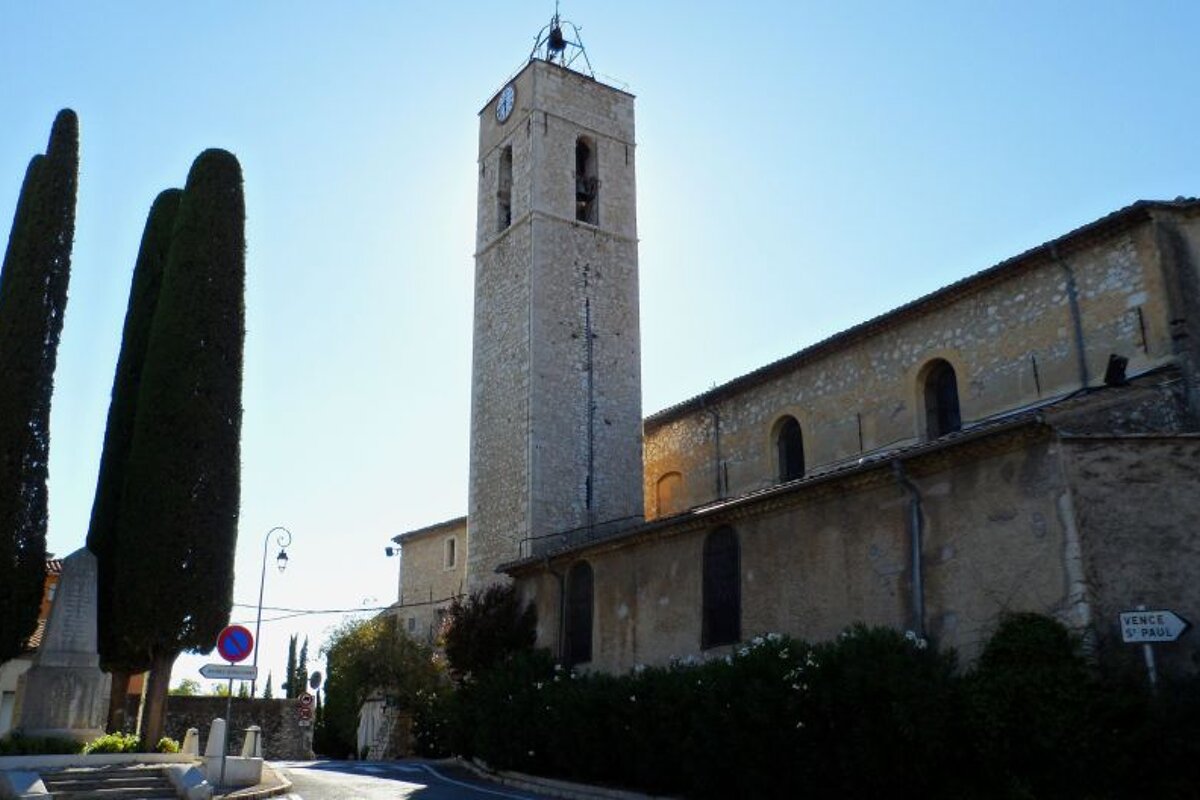 a stone square bell tower 