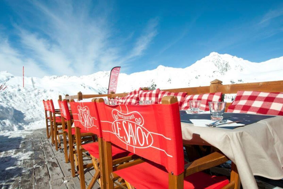 Le Savoy Restaurant, Arc 2000 restaurant terrasse