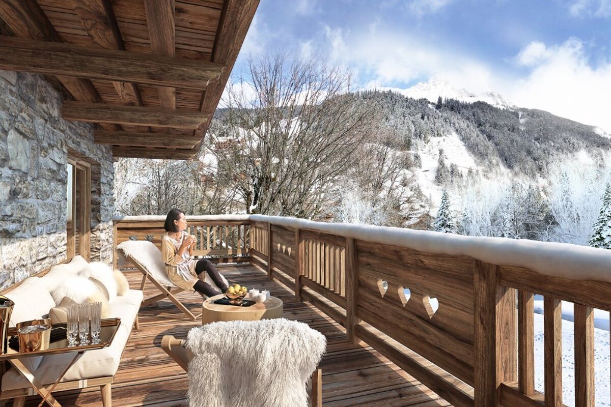 Alya Chalet, Meribel - Centre terrace