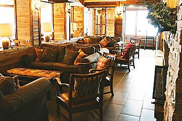 Christiania Hotel, Les Gets lounge room 