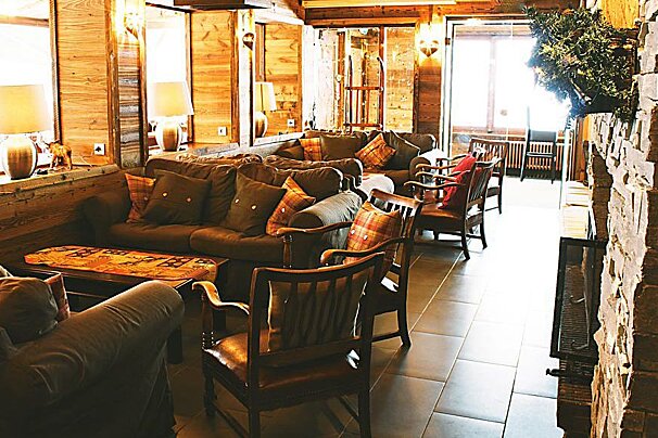 Christiania Hotel, Les Gets lounge room