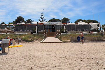 a beach bar in alcudia, mallorca