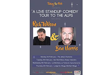 Live stand-up comedy at Lodge du Village