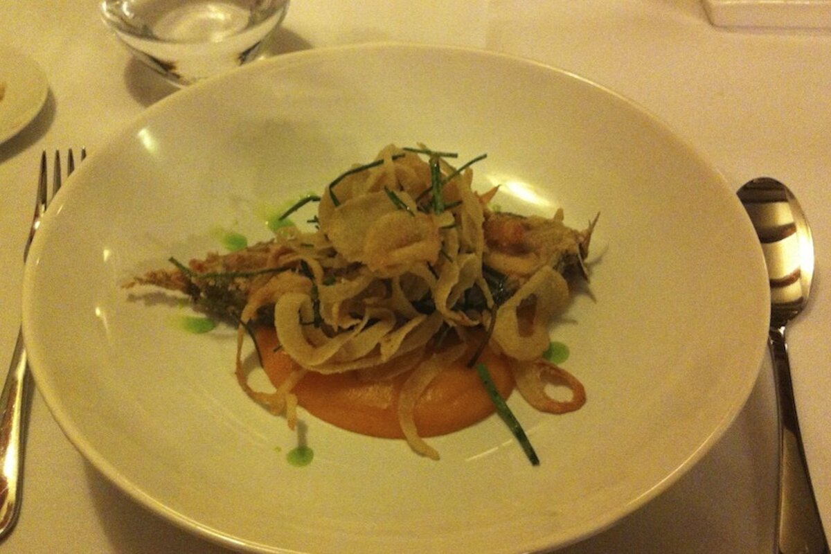 Cod Fillet with Onion shavings