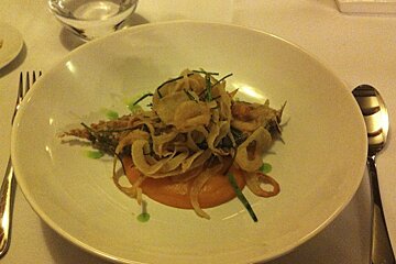 Cod Fillet with Onion shavings