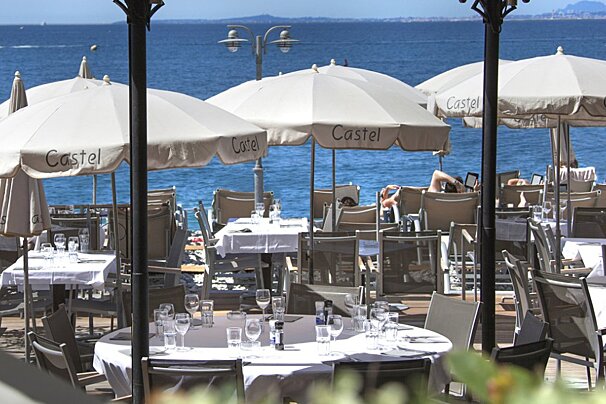 Castel Plage Beach Club, Nice restaurant