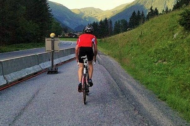 Road biking in Chamonix / Mont Blanc Valley