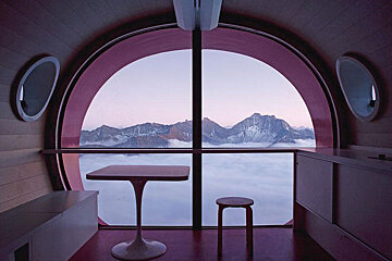 The interior and the view