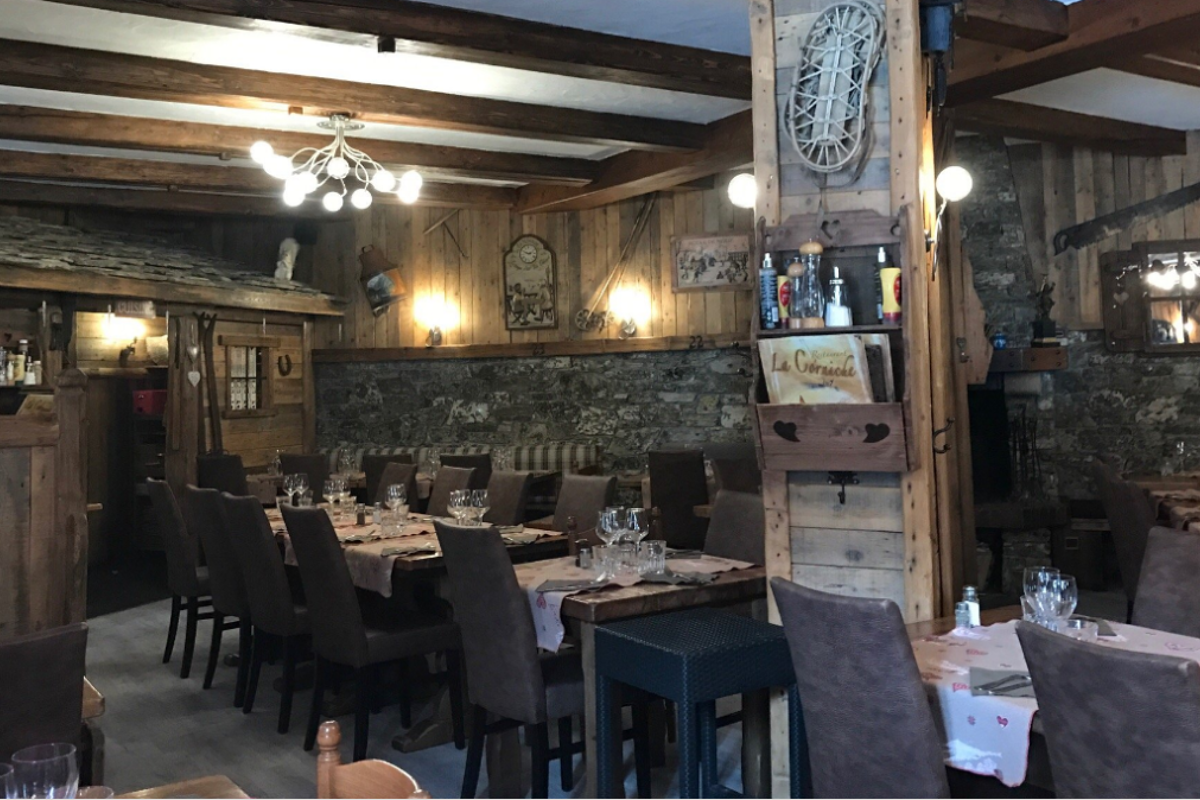 La Corniche Restaurant, Val d'Isere interior