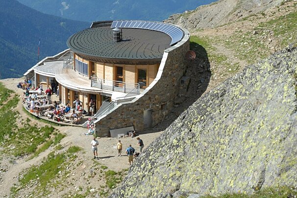a mountain refuge in les houches, chamonix