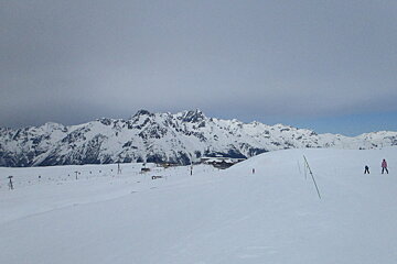 snow conditions up high are good