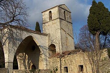 the exterior of the chapel at Seillans, Provence