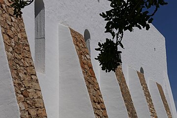 Stone butted walls Es Cubells ibiza