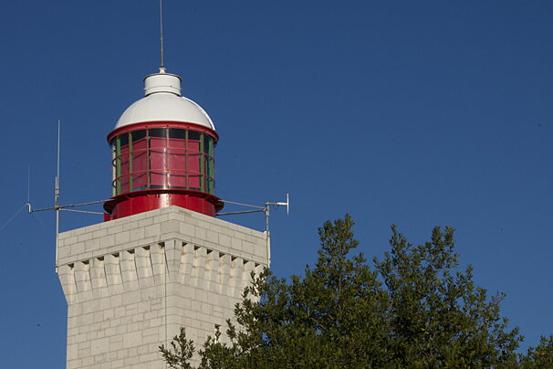 The top of the light house above Anitbes