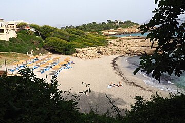 a small beach in north mallorca