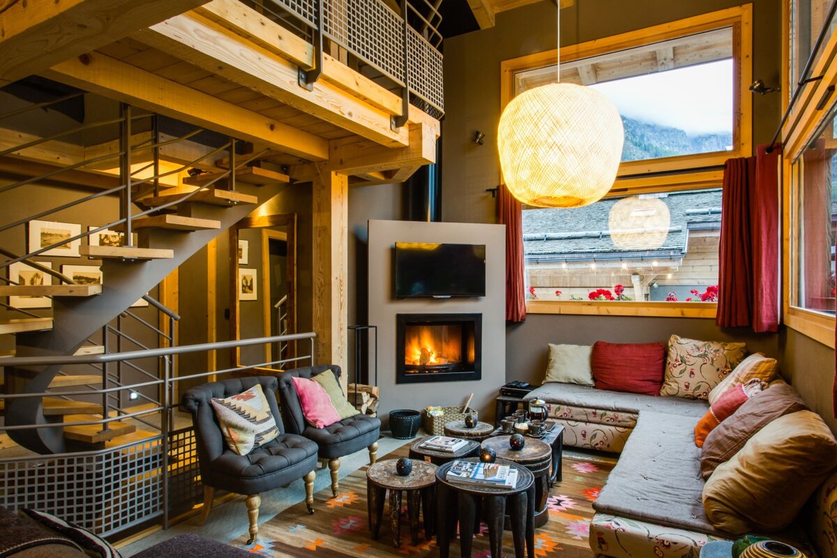 Terre Chalet, Argentiere lounge