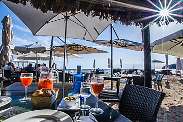 Yemanja Beach Club, Cala Jondal terrace
