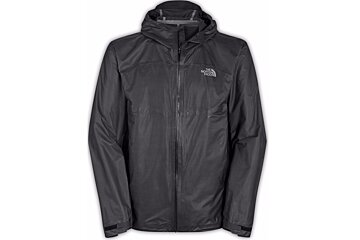A black north face jacket with a hood