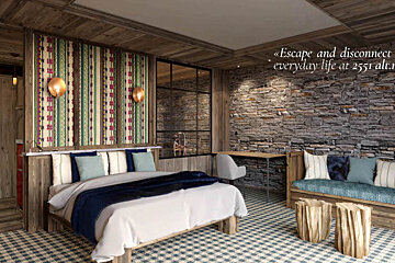 a picture of a hotel suite at Le Refuge de Solaise Hotel, Val d'Isere - Centre
