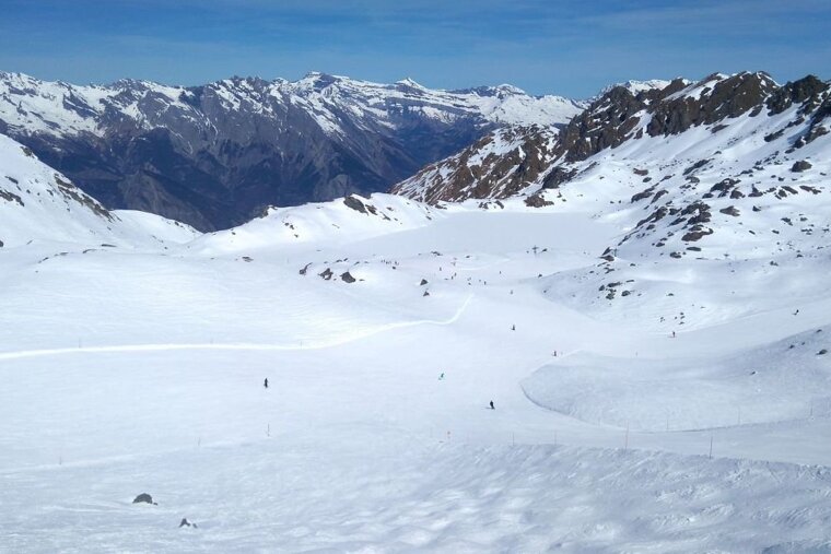 Ski pistes in Verbier