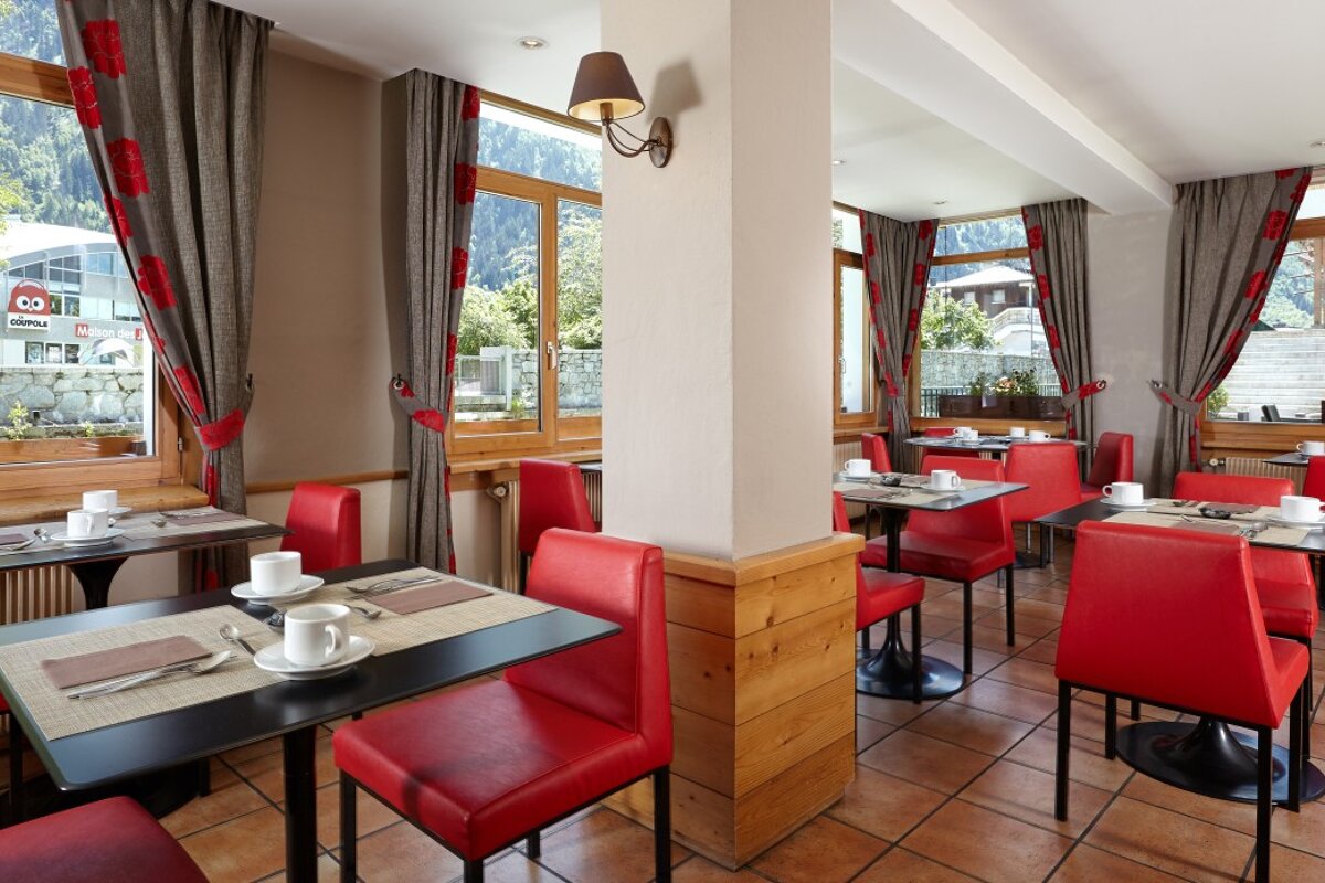 De l'Arve Hotel, Chamonix dining room