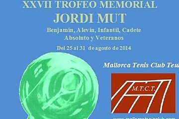 a poster for a tennis tournament in Mallorca