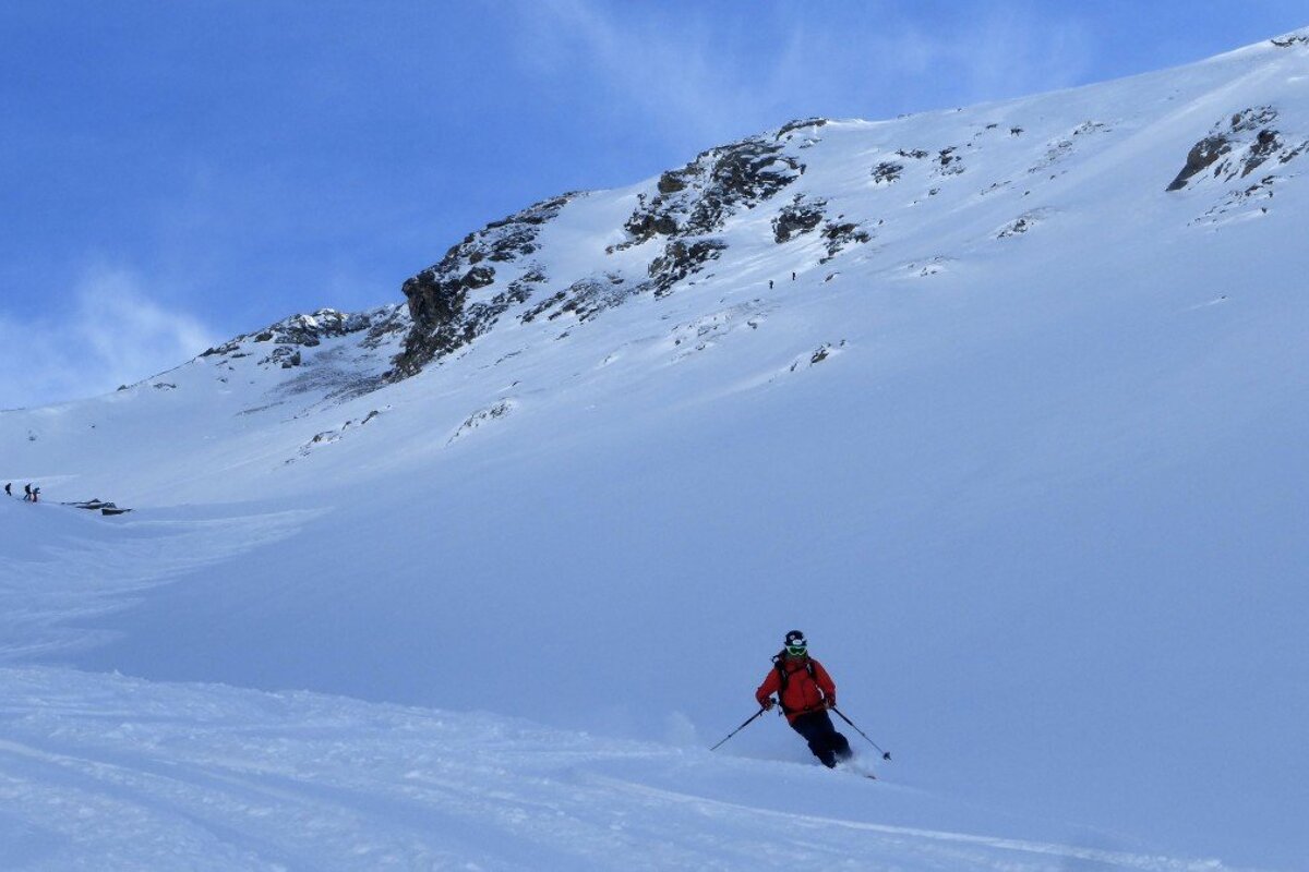 Cold but brilliant skiing, Val d'Isere - Centre
