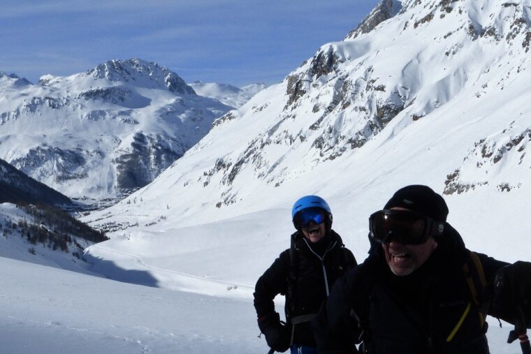 Cold but brilliant skiing, Val d'Isere - Centre