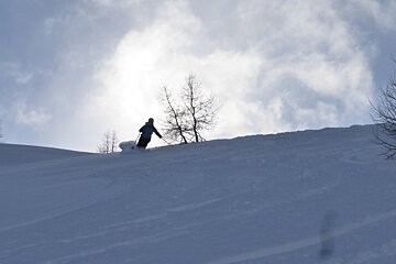 Cold but brilliant skiing, Val d'Isere - Centre