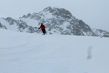 Cold but brilliant skiing, Val d'Isere - Centre