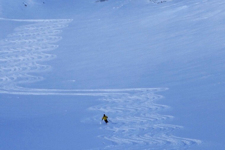 Cold but brilliant skiing, Val d'Isere - Centre