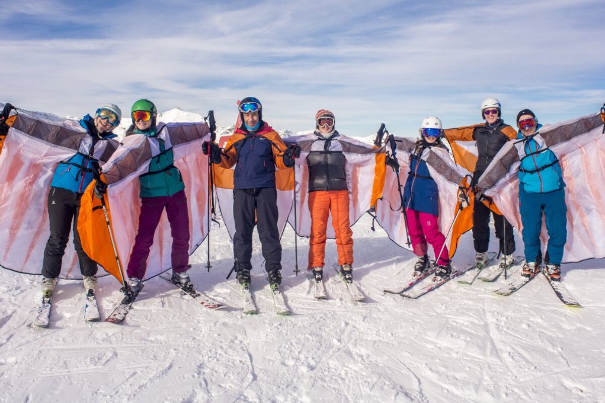 flying suits for skiers