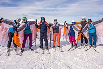 flying suits for skiers