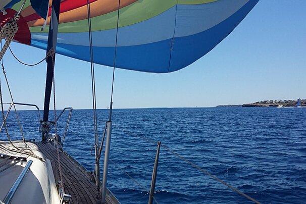 Sailing out of Portocolom