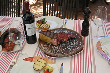 Es Caliu Restaurant, nr Santa Eulalia example dish