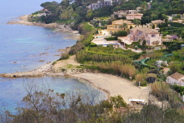 plage des graniers from the citadel