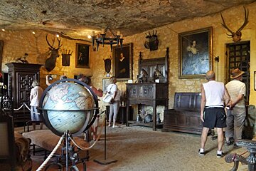 a medieval room at maison forte de reignac