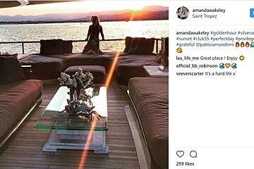 Amanda Wakeley at Club 55 in Saint Tropez