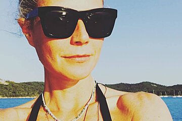 Gwyneth Paltrow on board in Saint Tropez