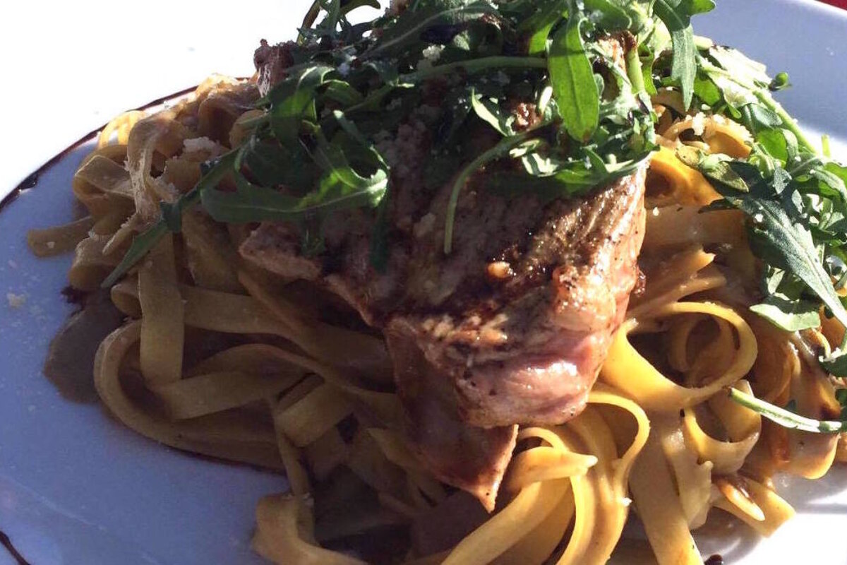 meat and pasta