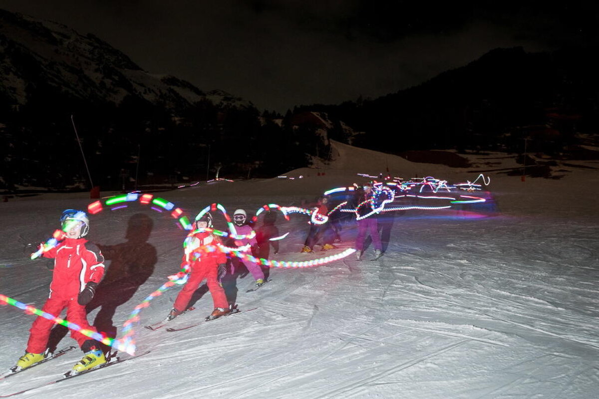 Children's torchlit descent Val d'Isere