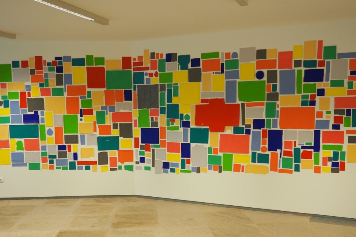 a bright painting in the MACE museum collection ibiza town