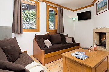 Les Chalets du Praz - 3 Bed Chalet, La Plagne Villages lounge
