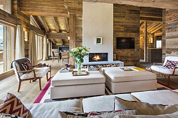 Place Blanche 2 Chalet, Verbier - Centre lounge