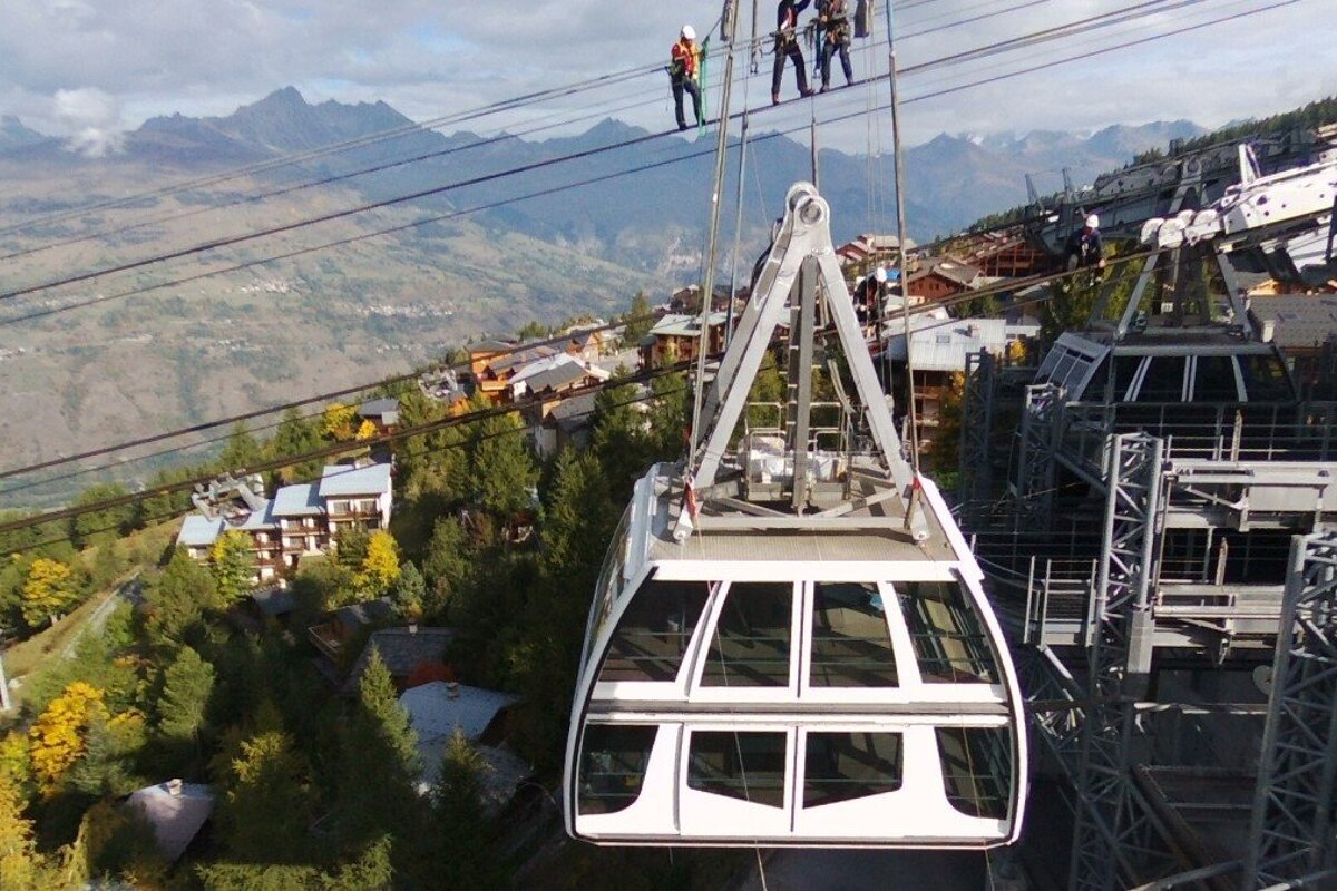 a large cabin in La Plagne