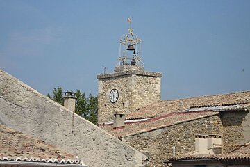 The village of Sainte-Cecile in Cote du Rhone, Provence